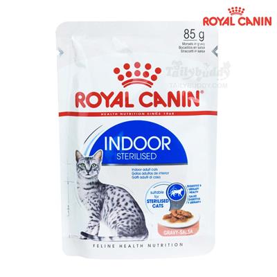 Royal Canin Indoor Sterilised Gravy Wet food for adult cats, indoor and sterilised, aged > 1 year (85g)